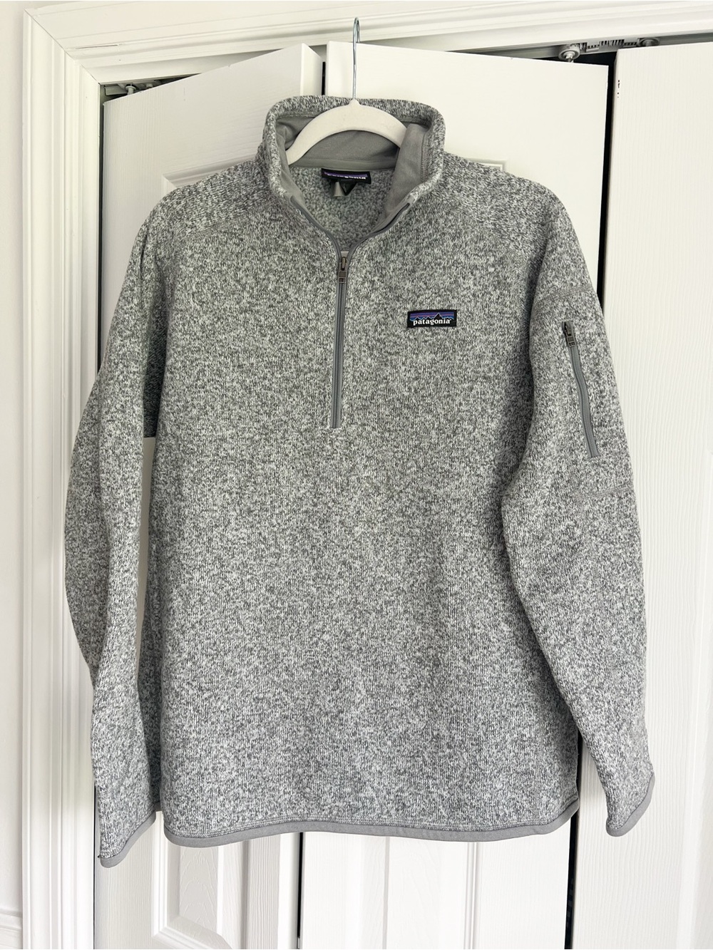 Patagonia Heather Gray Half-Zip Fleece Pullover